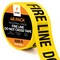 Xpose Safety Caution Tape, PVC, Fire Line Do Not Cross Tape, High Visibility Yellow, 3 in W., 1000 ft L., 48 PK PFLT-48-X - alternate 1