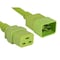 Sanoxy 6ft 12 AWG 20A 250V Heavy Duty Power Cord IEC320 C20 to IEC320 C19, Green SNX-CBL-LDR-PW132-4206 - alternate 1