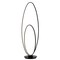 Jonathan Y Looper 47" Metal Modern Contemporary Oval Dimmable Integrated LED Floor Lamp, Black JYL9540A - alternate 2