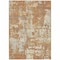 Homeroots 3' X 5' Copper Gold And Ivory Abstract Washable Indoor Outdoor Area Rug 597950 - alternate 3