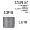 B & K STZ Industries 1-1/2 in. FIP each X 1-1/2 in. D FIP Black Malleable Iron Coupling 310UCO-112 - alternate 2