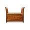 Homeroots 38in Natural Solid Wood Distressed Solid Wood Storage Bench with Flip Top 488869 - alternate 1