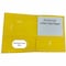 Business Source Letter Portfolio, Yellow, 25PK BSN78556 - alternate 1