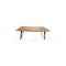 Homeroots 84" Natural And Black Solid Wood And Iron Sled Base Dining Table 488686 - alternate 2