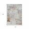Homeroots 10' X 14' Linen Gray And Ivory Abstract Washable Indoor Outdoor Area Rug 616879 - alternate 2