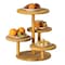 Vintiquewise Multi Purpose 4-Tier Round Wooden Cake Stand and Charcuterie Boards - Perfect Tiered Tray QI004690 - alternate 1