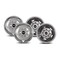 Pacific Dual Fits 17  8 Lug 5 Vent Holes Wheel Polished Stainless Steel BoltOn 30-1708 - alternate 1