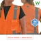Ergodyne M Orange Class 2 Womens Hi-Vis Surveyor Vest 8247ZW-S - alternate 2