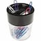 Universal One Paper Clip Dispenser, Black/Clear, 3"H UNV08126 - alternate 2