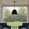Homeroots 16" Black Aluminum Cone LED Dimmable Outdoor Pendent Hanging Light 683467 - alternate 2