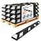 Jrex Safety 72 in Rubber Parking Block Curb Stop, White Reflective Strip, 10PK PBSW-JR-6-10PK - alternate 1