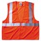 Ergodyne GloWear 8210Z Class 2 Economy Vest, Polyester Mesh, Zipper, Orng, L/XL 21045 - alternate 1