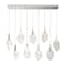 Euf Jateo, Chandelier, 13-Light, 51", Polished Nickel, Clear Glass 50103-010 - alternate 1