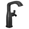 Delta Stryke Single Handle Mid-Height Bathroom Faucet, 6.63 in, Matte Black 6766-BL-DST - alternate 2