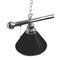 Holland Bar Stool Co Plain Black 3 Shade Billiard Light, Chrome Fixture BL3CHBK - alternate 2