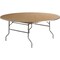 Flash Furniture Round Folding Table, Birchwood, Steel Top, Natural XA-72-BIRCH-M-GG - alternate 1