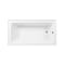 Kingston Brass 60-Inch Acrylic Rectangular 3-Wall Alcove Tub Combo w/ Waste and Overflow Drain, Right Hand Drain CVTAP603222R7 - alternate 2