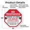 Signmission No Trespassing Parking Lot Under 24, 10 Inch X 10 Inch, Aluminum Metal Signs OC-A-10-115 - alternate 2