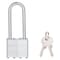Prosource Padlock, Long Shackle, 1/4 in Dia Shackle, 2-3/4 in H Shackle, Steel Shackle, Steel Body HD00020L - alternate 1