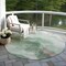 Homeroots 8' Green And Taupe Round Abstract Washable Indoor Outdoor Area Rug 611371 - alternate 3
