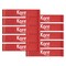 Kore Design Fidget Kick Bands, Silicone, 12in. to 24in., Red, 10PK KDKB-0000 - alternate 1