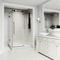 Vigo E-Class 36 in. L x 48 in. W x 82 in. H Frameless Sliding Shower Enclosure Kit in Matte Black VG6053MBCL48WR - alternate 2