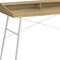 Homeroots 47" Natural and White Wood and Metal Parsons Computer Desk 489860 - alternate 2
