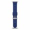 Elegani Waffle Rubber Watch Replacement Band Compatible with Apple Watch 45mm, Dark Blue WFRBQR-DBLU-45mm - alternate 1