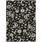Homeroots 3' X 5' Black Beige And Ivory Floral Washable Indoor Outdoor Area Rug 597800 - alternate 2