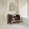 James Martin Vanities Myrrin 30" Single Vanity, Mid-Century Walnut w/ 3 CM Eternal Jasmine Pearl Silestone Top 485-V30-WLT-3EJP - alternate 2