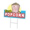 Signmission Fresh Popcorn Yard Sign & Stake outdoor plastic coroplast window, C-DC-1216-Fresh Popcorn C-DC-1216-Fresh Popcorn - alternate 1