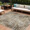 Homeroots 8' X 10' Brown And Ivory Geometric Washable Indoor Outdoor Area Rug 631996 - alternate 1