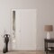 Vdomdoors Front Exterior Prehung Metal-Plastic Door, Manux 8111 White Silk, Side Sidelite Transom, Office Com MANUX8111EXD-WS-W36+12xH80-LH - alternate 2