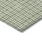 Homeroots 3' X 5' Green And Ivory Geometric Washable Indoor Outdoor Area Rug 595547 - alternate 2