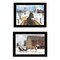 Homeroots Set Of Two Sleigh Bells Ring 2 Black Framed Print Wall Art, 2PK 407913 - alternate 1