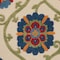 Homeroots 8' Navy Blue Beige Green Blue And Red Round Floral Indoor Outdoor Area Rug 546784 - alternate 3