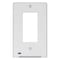 Lumicover White 1 gang Plastic Decorator Nightlight Wall Plate LCF-DDO-W - alternate 2