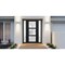 Vdomdoors Front Exterior Prehung FiberGlass Door Frosted Glass / Manux 8552 Matte Black / 2 Sidelight Exterio MANUX8552EXD-BLK-W16+36+16 x H80-LH - alternate 1