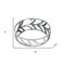 Homeroots 14in Silver Round Metal Geometric Vanity Tray 274455 - alternate 2