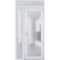 Vdomdoors Front Exterior Prehung FiberGlass Door Frosted Glass / Manux 8102 White Silk / Sidelight and Transo MANUX8102EXD-WS-W36+14 x H80+14-RH - alternate 1