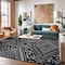 World Rug Gallery Tribal Pattern Area Rug 7 ft 10 in x 10 ft Black WR141BLACK8X10 - alternate 2
