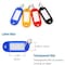 Carl Mfg Split Ring Key Tags, Assorted, Plastic, Key Tag, 20 PK CUI81020 - alternate 2