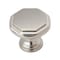 Amerock Torrance 1-3/16 inch (30mm) Length Satin Nickel Cabinet Knob, 10PK 10VMP37335G10 - alternate 1