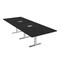 Skutchi Designs 12ft Conference Table W/ Power Unit | 12 Person Modular Rectangular Meeting Table | Harmony Series HAR-REC-48x144-T-U999ST19-ESIL - alternate 1
