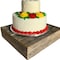 Homeroots Natural Weathered Gray Cake Stand 379879 - alternate 2