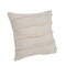 Homeroots Set of Two Beige Ribbed Cotton Throw Pillow With Fringe, 2PK 554605 - alternate 1