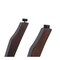 Homeroots 24" Dark Brown Solid Teak Wood Shower Bench 376685 - alternate 2