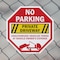 Signmission No Parking Private Driveway Unautho, 6 inch X 6 inch, Plastic Sign, 2PK OC-P-2PACK-6-86 - alternate 2