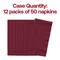 Smarty Had A Party Durable Burgundy Red Paper Dinner Napkins, 600PK 673122B-CASE - alternate 2