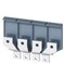 Siemens bus connectors broadened front mounted 4 units accessory for: 3VA53/54 3VA9474-0QC00 - alternate 1